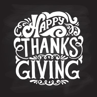 Happy thanksgiving icon, logo or badge