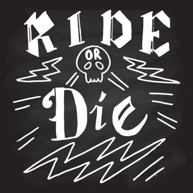 Winter sports hand drawn vector typography poster