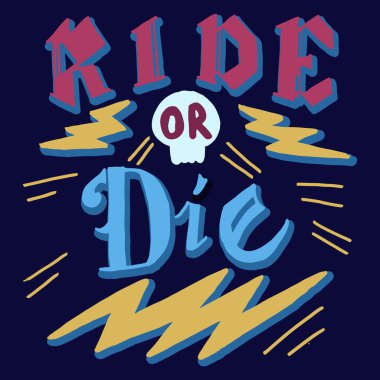 Winter sports hand drawn vector typography poster