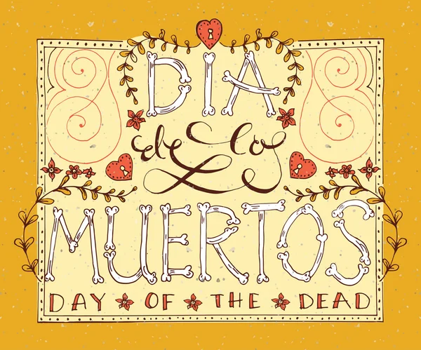 Day of the dead vector illustration set — Stock Vector
