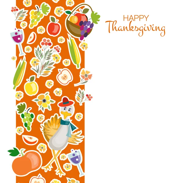 Flat design style Happy Thanksgiving Day background