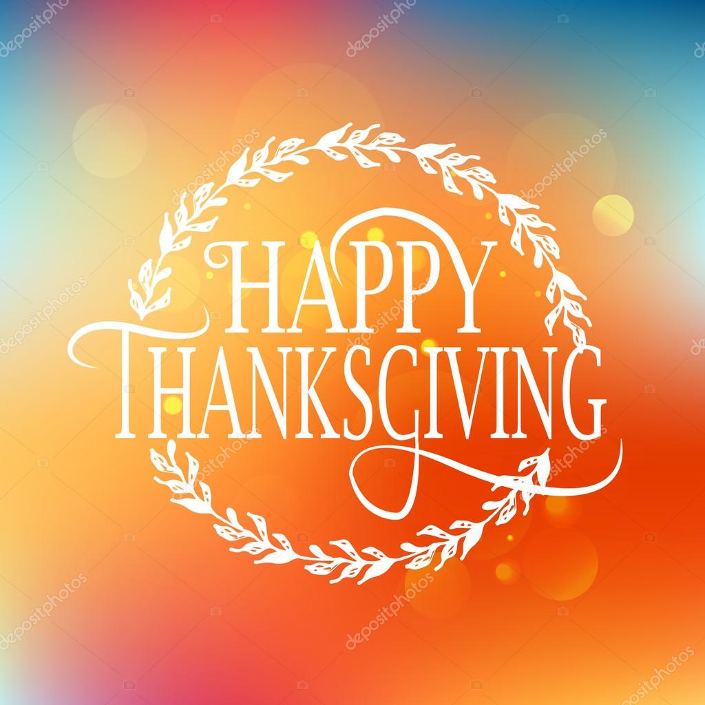 Flat design style Happy Thanksgiving Day logotype, badge and icon. Happy Thanksgiving Day logo template. Thanksgiving Day card template. Happy Thanksgiving banner, flyer