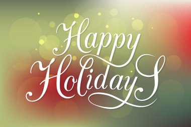 Mutlu tatil tipografi için Yılbaşı/yeni yıl tebrik kartı