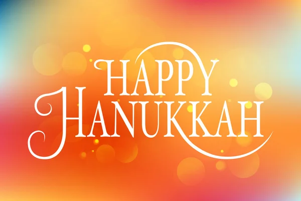 Mão esboçado logotipo feliz Hanukkah, crachá e tipografia de ícone —  Vetores de Stock