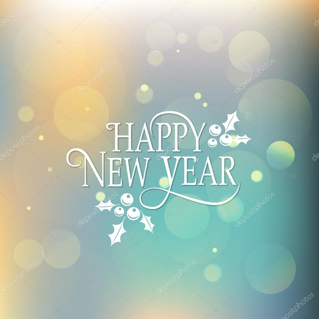 Hand sketched Happy New Year badge and icon. Happy New Year logo template. Happy New Year card template. Happy New Year banner, flyer