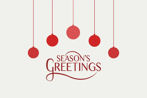 Hand sketched Season's Greetings logotype, badge and icon typogr — Stock vektor