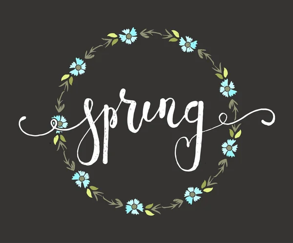 Folleto de diseño para primavera — Vector de stock