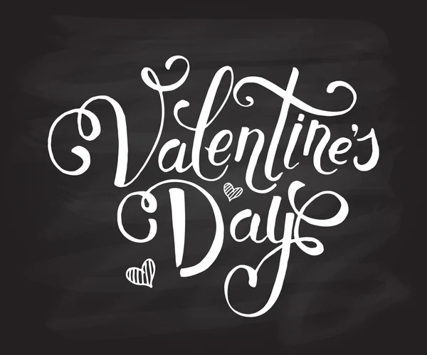 Hand sketched Valentine's Day text. Valentine's Day typography. — Stockvector