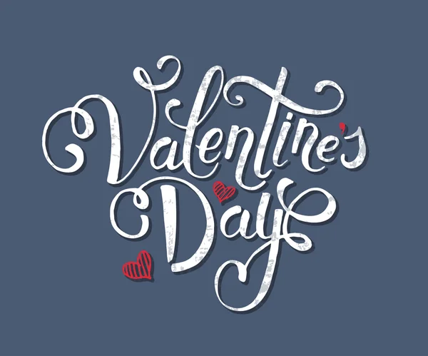 Hand sketched Valentine's Day text. Valentine's Day typography. — Stockvector