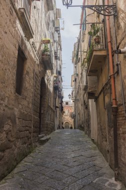 Sessa Aurunca, İtalya, 2016 3 Nisan. Kilise görünümünü