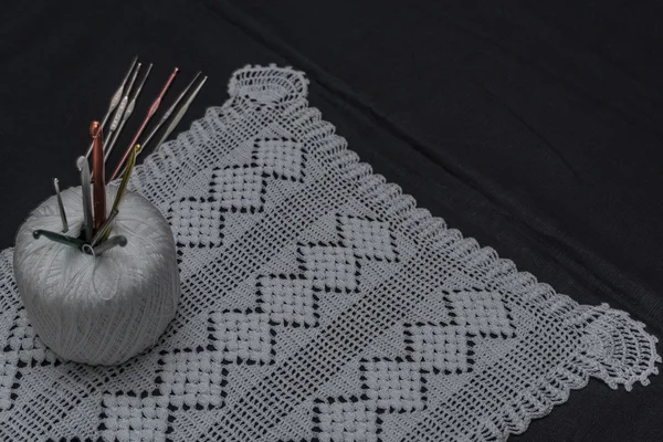 Crochet, manufaktur Italia. dibuat di Italia — Stok Foto