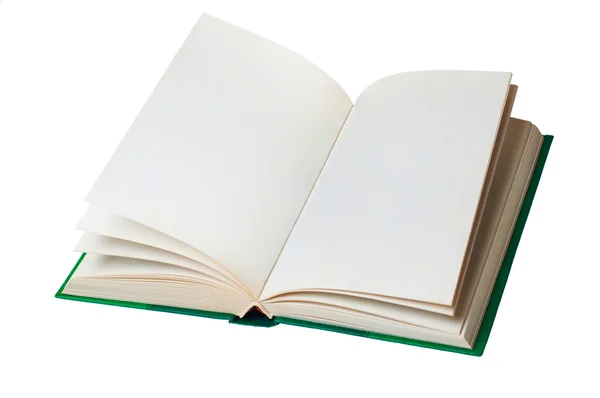 Beyaz arkaplanda izole edilmiş kitabı aç