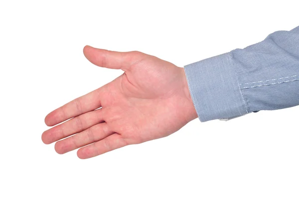 Χέρι άνθρωπος όποιος είναι διατεθειμένος να κάνει μια συμφωνία — Φωτογραφία Αρχείου