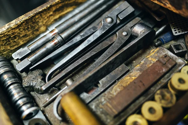 Tools and accessories of jeweler — Stock Photo, Image