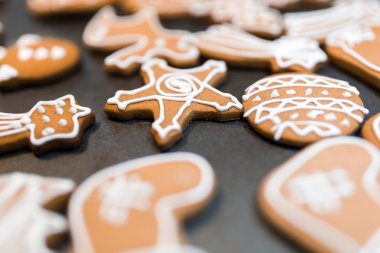 Süslü zencefilli kurabiye. 