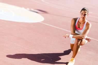 germe atletik genç kadın