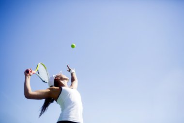Hizmet güzel tenis oyuncusu