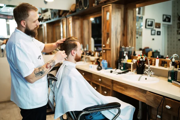 Hair beard and mustache treatment — Stock Photo, Image