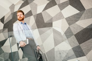 Merdivenleri işadamı