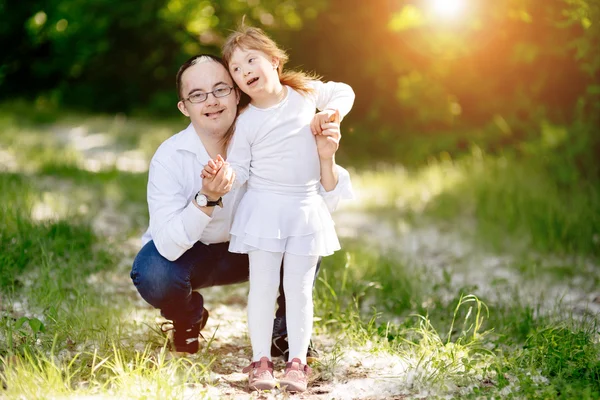 People with down syndrome — Stock Photo, Image