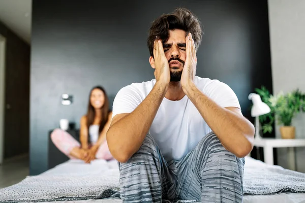 Infidelidade Leva Conflitos Relações Insatisfatórias Conceito Problemas Casal — Fotografia de Stock
