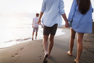 Arkadaşlık özgürlüğü yaz tatili konsepti