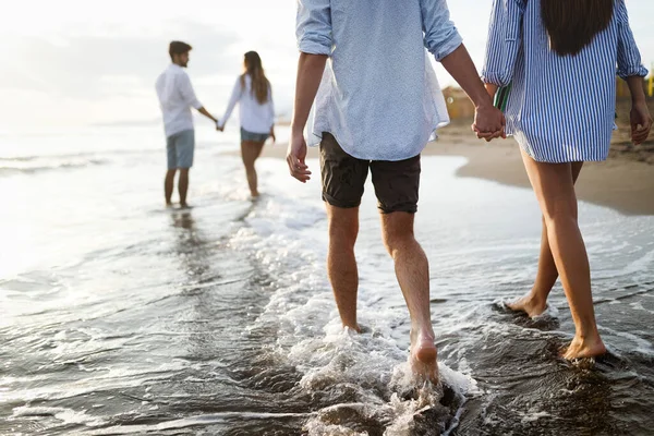 Barátság Szabadság Nyaralás Strand Nyári Nyaralás Koncepció — Stock Fotó