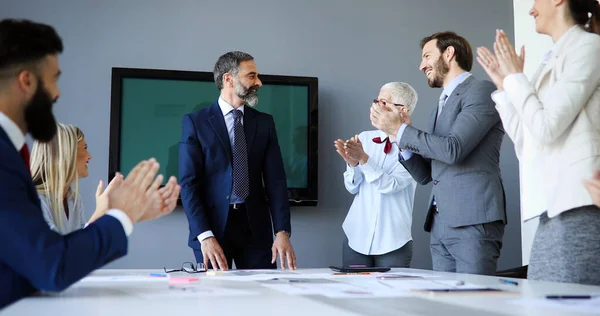 Empresarios Empresarios Exitosos Logran Objetivos — Foto de Stock