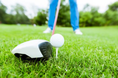 Golfçü bir çekim hazır Başlarken
