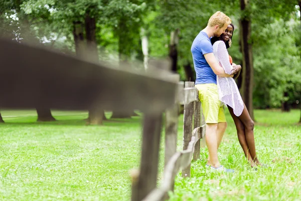 Couple in love spending time together — Stock Photo, Image