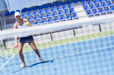 Eylem güzel tenis oyuncusu