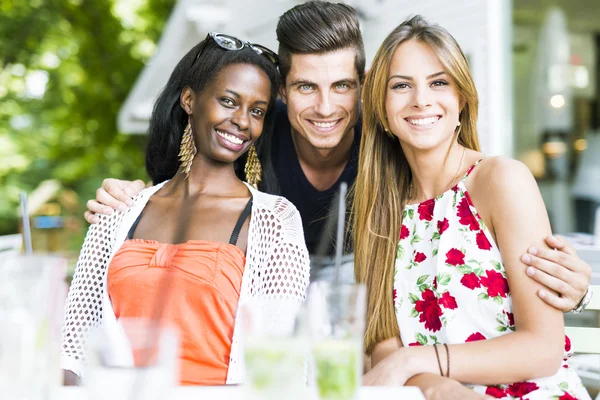 Happy friends smiling — Stock Photo, Image