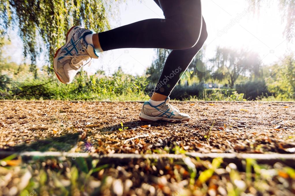 Woman Jogging in motion