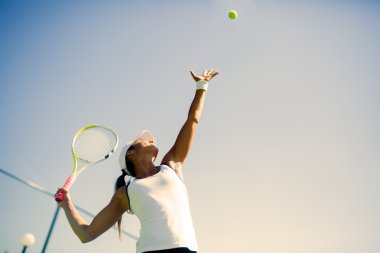 Hizmet güzel tenis oyuncusu