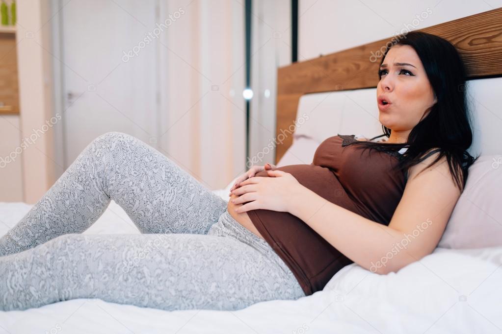 Pregnant woman in pain