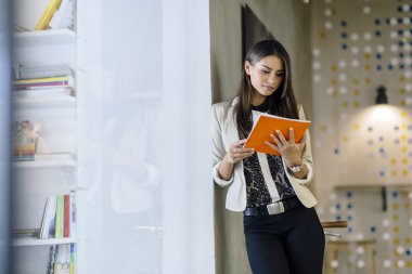 bir dosya holding iş kadını