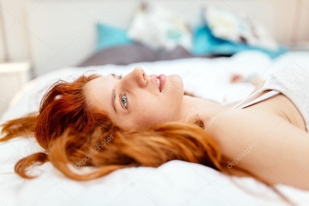 Beautiful ginger woman