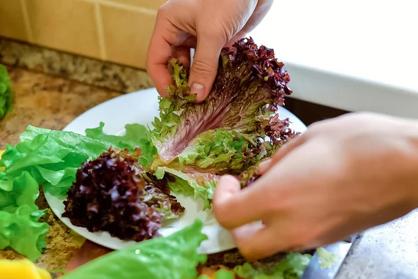 Delicious food with their own hands