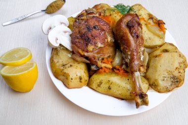 etli sebze ve mantar