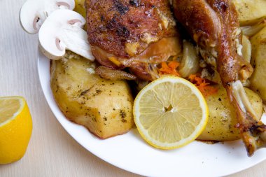 etli sebze ve mantar