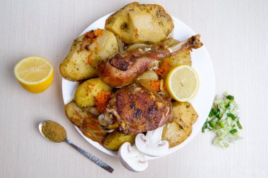 etli sebze ve mantar