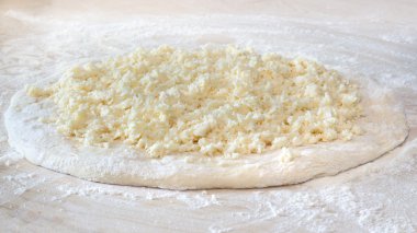 hamur ve peynir khachapuri, Gürcü gıda için.
