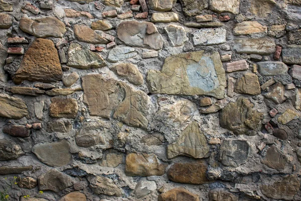 Muro de piedra rural / Típico muro de piedra en el castillo de Ananuri — Foto de Stock