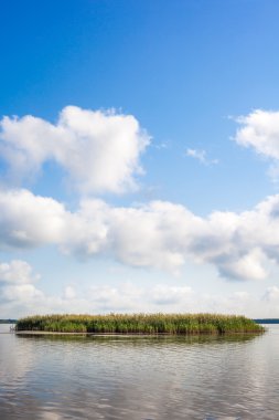 Lake Paleostomi, Poti, Gürcistan adada güzel görünümü