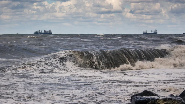 Grote zee Golf aan de Zwarte Zee, Poti, Georgië — Stockfoto