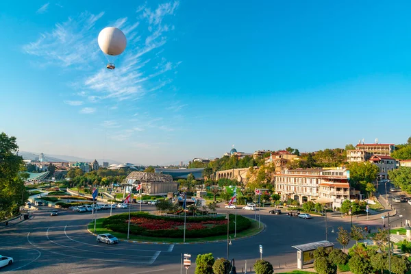 Tiflis Georgien Oktober 2020 Ausflugsballon Für Passagiere Über Der Altstadt — Stockfoto