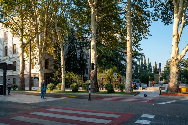 Tbilisi Georgia Ottobre 2020 Tbilisi State University Fondata Nel 1918 — Foto Stock