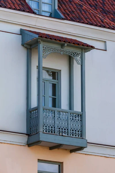 House with a traditional balcony in Tbilisi, Georgia