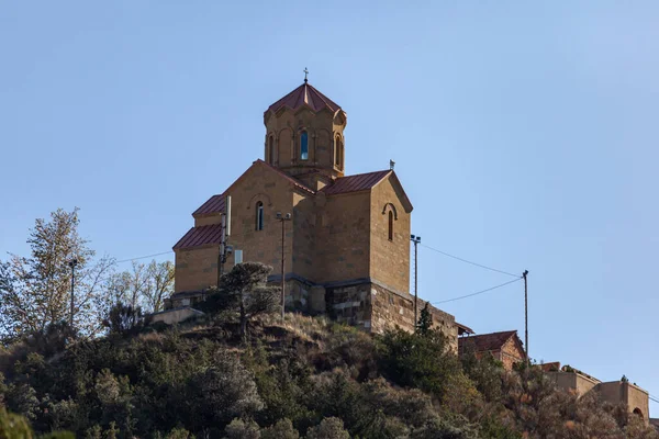 Schöne Aussicht Auf Das Alte Tiflis Ortodoxe Kirche Architektur — Stockfoto