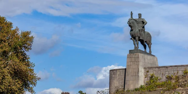 Tiflis Georgien November 2020 Statue Von König Vakhtang Gorgasali Tiflis — Stockfoto